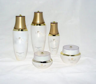 Embalaje cosmético de crema de sílex blanco personalizado Botellas de vidrio y frascos 80ML 30ML